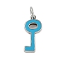 304 подвески из нержавеющей стали, с эмалью и кольцом для прыжков, брелок для ключей