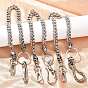 304 кубинские звенья из нержавеющей стали, цепочки для брюк с черепами и S-образными крючками