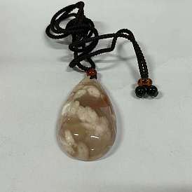 Природные подвески агат, пончик/капля/овал/прямоугольник