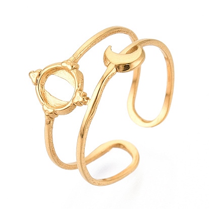 Луна 304 манжетное кольцо из нержавеющей стали, установка круглого кольца, ионное покрытие (ip)