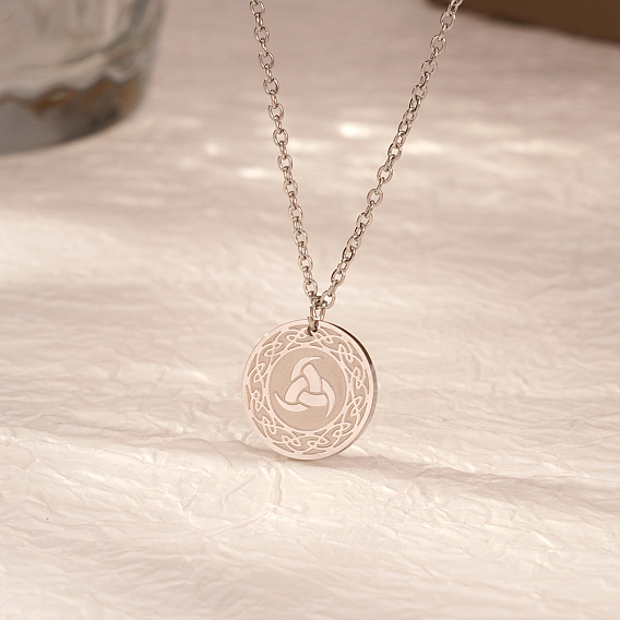 Стильные 304 подвески из нержавеющей стали с символом викингов в виде тройного рога Одина для женщин на каждый день