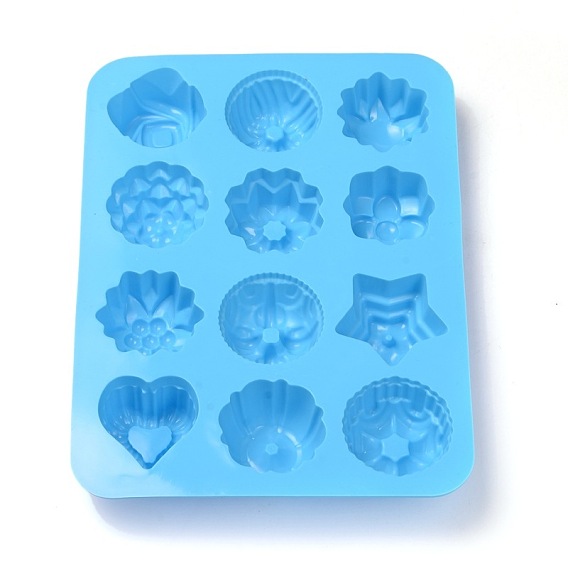Food Grade Silicone Molds, Fondant Molds, For DIY Cake Decoration, Chocolate, Candy, UV Resin & Epoxy Resin Jewelry Making, Flower & Heart & Star