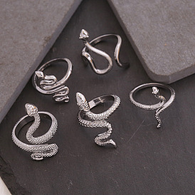 Snake Wrap Ring: Edgy and Fashionable Nightclub Jewelry for Gothic Style Lovers