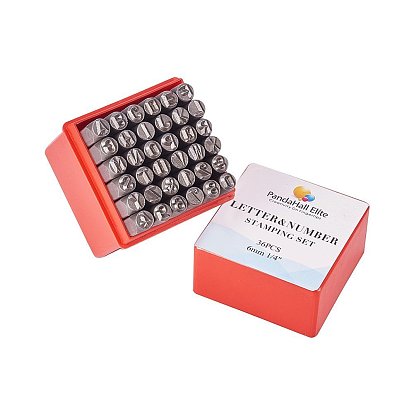 Железные штампы, включая букву a ~ z, число 0~8 и амперсанд &