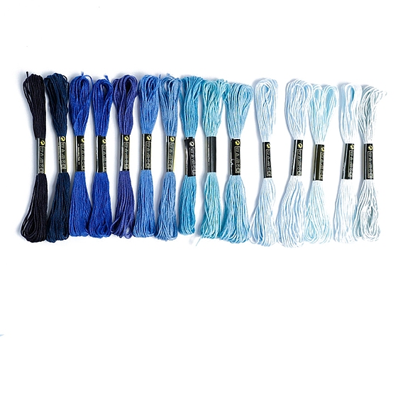 15связки 15 цвета ручная вышивка хлопковыми нитками