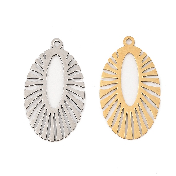 201 подвески из нержавеющей стали, лазерная резка, овальный шарм