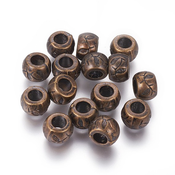 CCB Plastic European Beads, Barrel