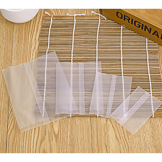 Rectangle Frosted Plastic Cellophane Bags, for Bake Packaging