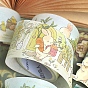 Animal Pattern Adhesive Paper Tape, Round Stickers, for Card-Making, Scrapbooking, Diary, Planner, Envelope & Notebooks