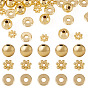30 шт. 3 стили латунные бусины-разделители в форме ромашки, без никеля , разнообразные