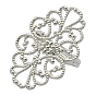 Brass Ring Shanks, Adjustable Filigree Ring Components, Oval, 17mm