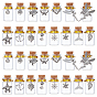 30Pcs 15 Style Glass Cork Bottles, with Alloy Pendants