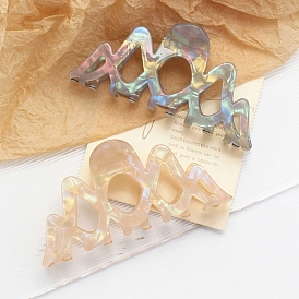 Hollow Cellulose Acetate Large Claw Hair Clips, for Women Girl Thick Hair
