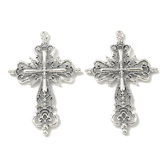 Тибетский стиль сплава цинка большие готические подвески, без свинца и без кадмия, крестик