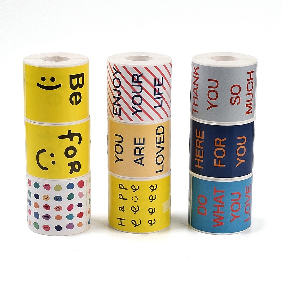 200шт. рулон наклеек с надписью «спасибо», круглые бумажные клейкие этикетки, декоративные наклейки для подарков, вечеринка