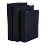 3 pièces 3 styles lin/coton livre de simulation de modèles, décorations d'affichage d'accessoires pour étagères à la maison