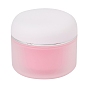 Plastic Portable Cream Jar, Empty Refillable Cosmetic Containers, with Screw Lid & Inner Cover