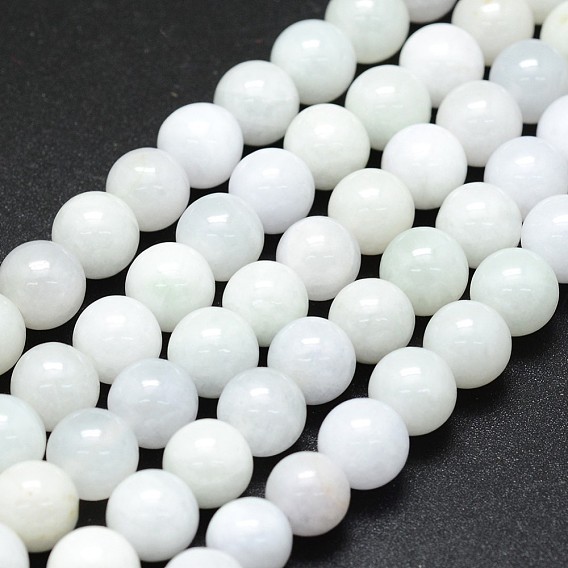 Natürliche jadeite Perlen Stränge, Runde