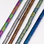 Electroplate Non-magnetic Synthetic Hematite Beads Strands, Column, Grade A