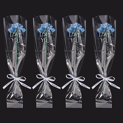 Хлопок вязание искусственный цветок гипсофилы, с железным прицелом, для украшения дома на свадьбу своими руками