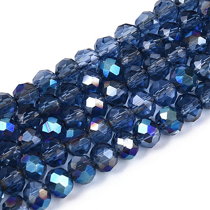 Гальванизируйте прозрачное стекло бисер нитей, рондель, граненые