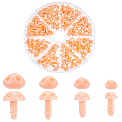 150шт 4 стиль пластиковые кукольные носы безопасности, для поделок, вязаные игрушки и чучела животных