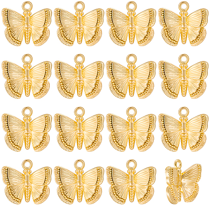 16 латунные подвески шт., без кадмия, без никеля и без свинца, бабочка