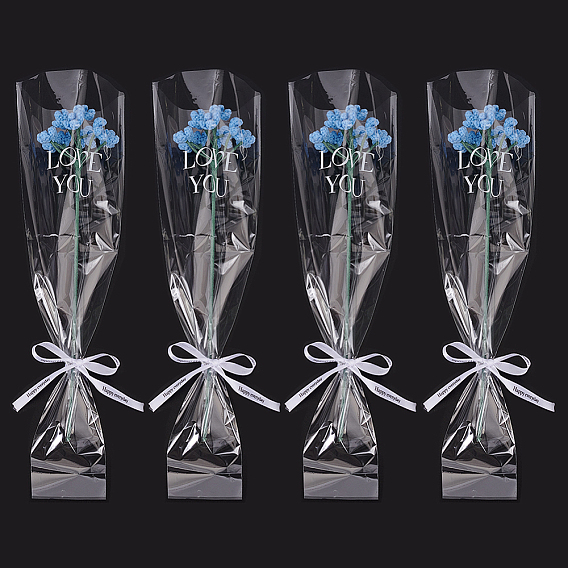 Хлопок вязание искусственный цветок гипсофилы, с железным прицелом, для украшения дома на свадьбу своими руками