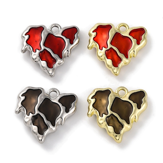 Подвески из эмали и сплава, шарма сердца