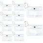 Rectangle PVC Name Card Holders, Card Bag with Ball Chain