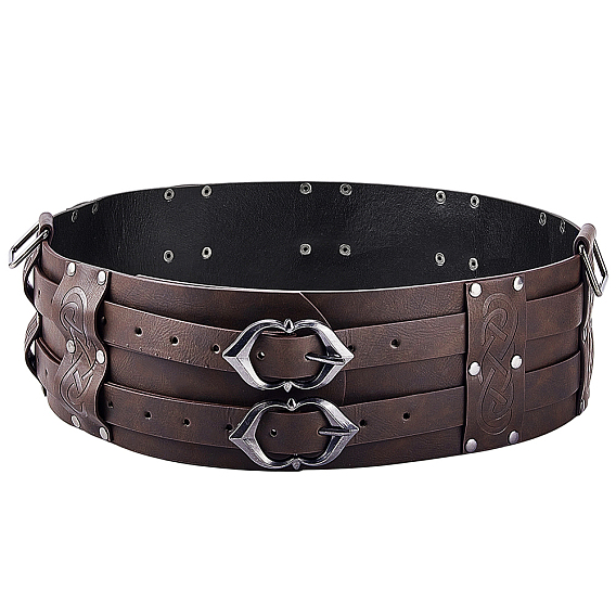 Винтажные ремни из искусственной кожи и сплава с цепочкой для мужчин