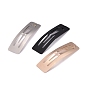 Iron Snap Hair Clips Findings, DIY Hair Accessories Making, Rectangle