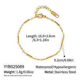 Европейский 304 браслеты-цепочки из нержавеющей стали с колоннами