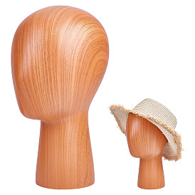 Деревянные стеллажи для шляп в форме головы