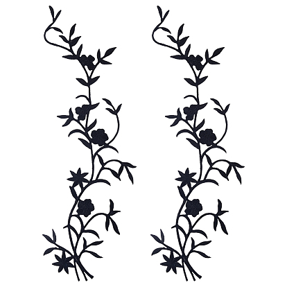 2шт. нашивки из полиэстера с компьютерной вышивкой, аксессуары для костюма, цветок