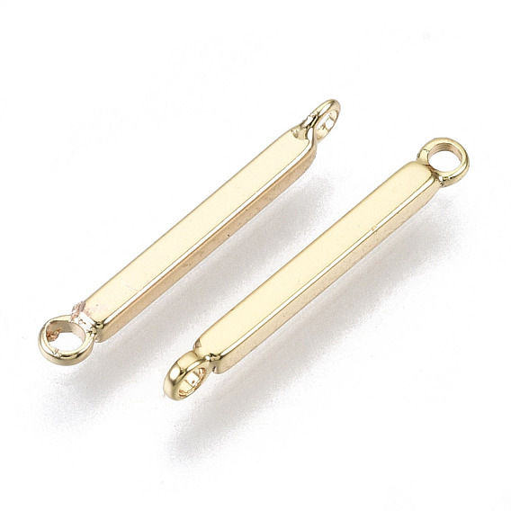 Соединители латунные звенья, без никеля , прямоугольник / бар
