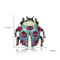 Ladybug Alloy Enamel Pin Brooch, with Rhinestone