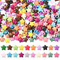 700 шт 20 цвета непрозрачные акриловые бусины, звезда