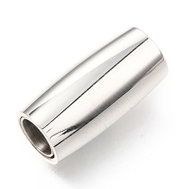 304 Stainless Steel Magnetic Clasps with Glue-in Ends, Column
