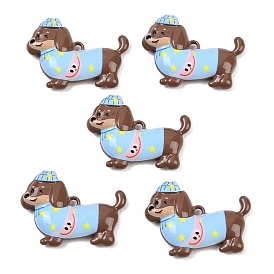 Выпечки окрашены подвески из сплава, собака прелести