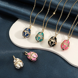 Women's jewelry drop oil drop-shaped pendant retro personality necklace versatile necklace