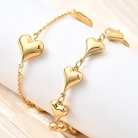 304 браслеты из нержавеющей стали ссылка для женщин, сердце