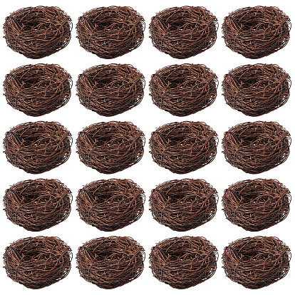 Имитация ротанга в виде птичьего гнезда, для выставочных украшений, аксессуары для оформления микроландшафта