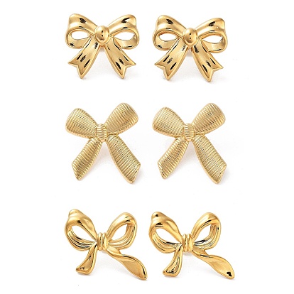 304 из нержавеющей стали серьги, бантом