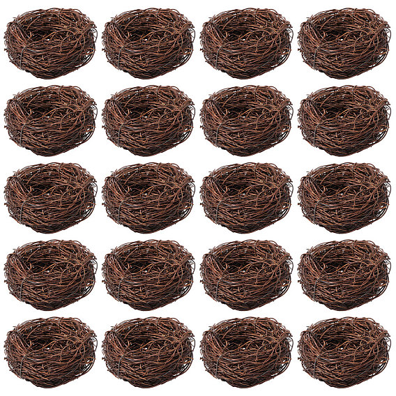 Имитация ротанга в виде птичьего гнезда, для выставочных украшений, аксессуары для оформления микроландшафта