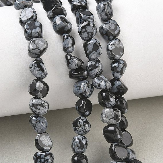 Naturelles Obsidienne perles brins, nuggets, pierre tombée