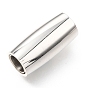 304 Stainless Steel Magnetic Clasps with Glue-in Ends, Column