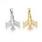Латунные микро проложить кубического циркония подвески, без кадмия и без свинца, прелести самолета