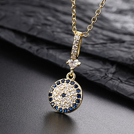 Fashionable Cute Devil Eye Necklace Pendant Personality Eye Clavicle Chain Female