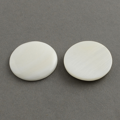 Coquillage cabochons, demi-tour / dôme